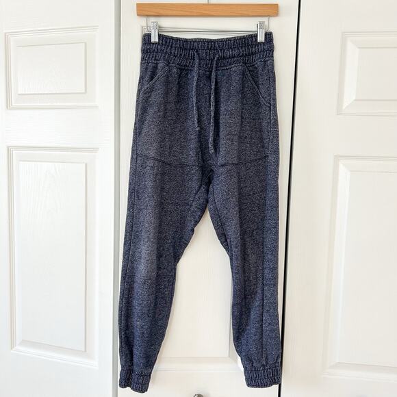 Prolific Heathered Navy Jogger Sweatpants Men’s Size S Cozy Fleece EUC - Picture 5 of 6